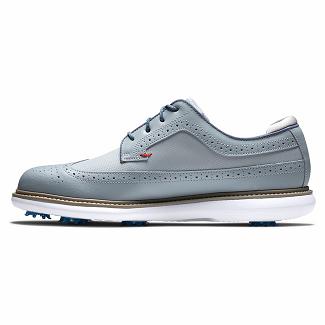 Scarpe Golf Footjoy Uomo Traditions Spikes Grigie Italia ZCG134726